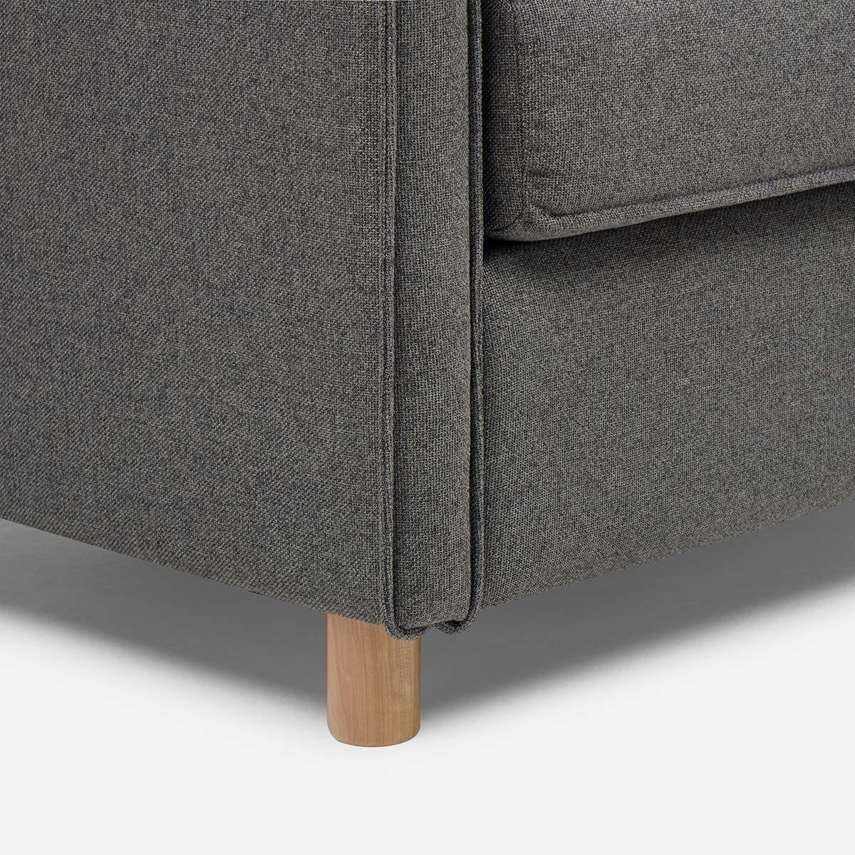 Sofá Cama Lido 1,5 Cuerpos Tela Gris-4