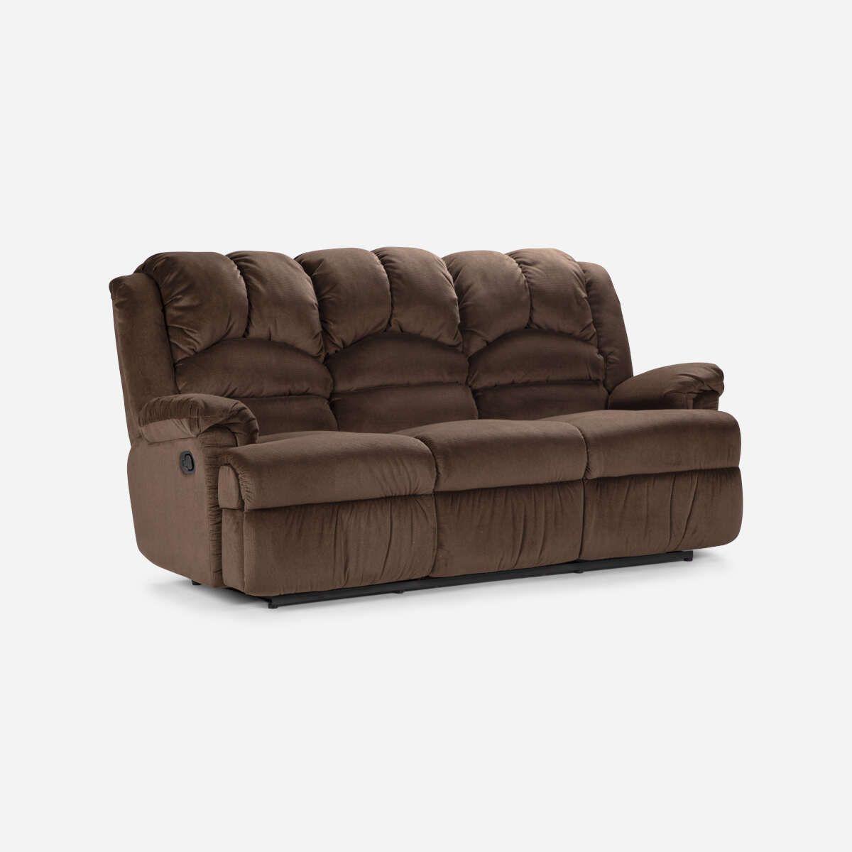 Juego Living Rosen Jarrie de 3, 2 y 1 Cuerpos Tela Café-2