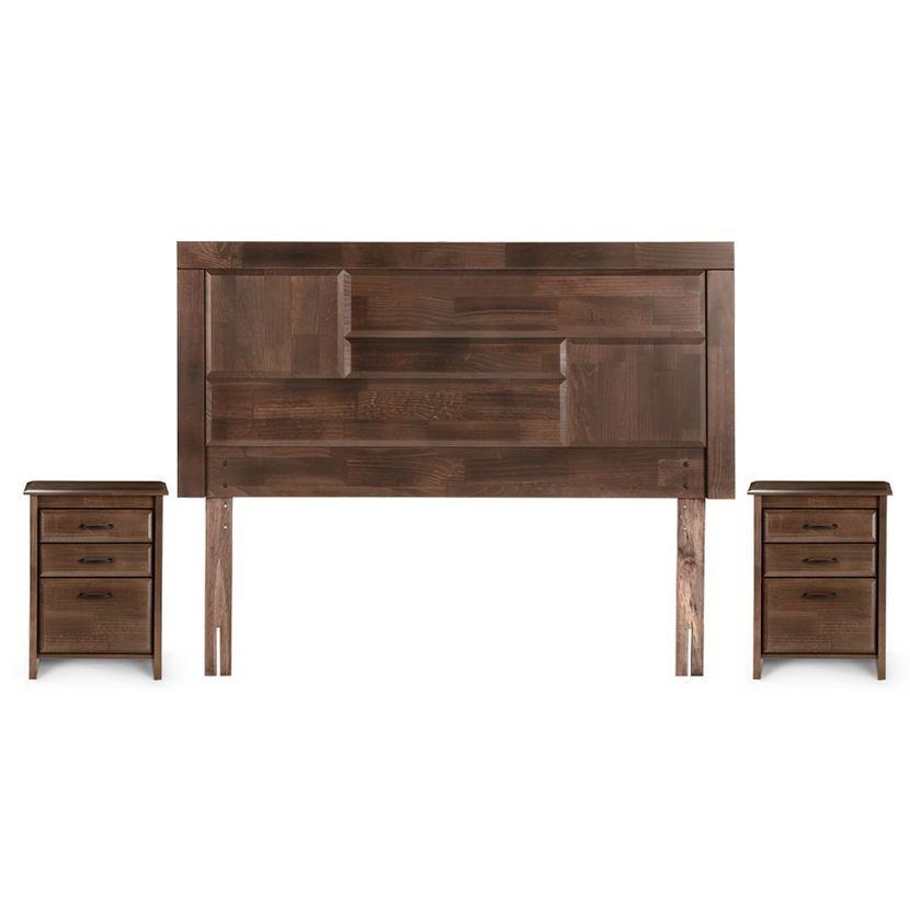 Cama Europea Classique+ 2 Plazas  Con Muebles Dolce-2