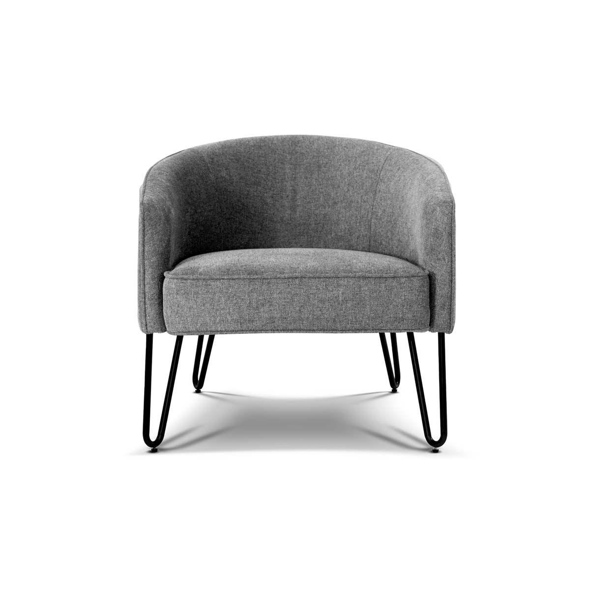 Poltrona Rosen Lerso Tela Gris-2