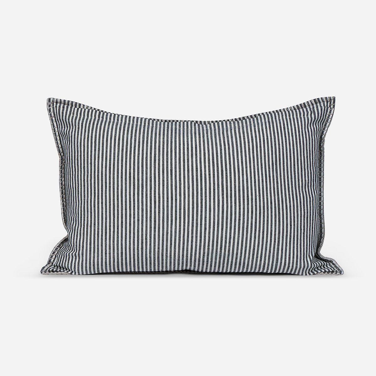 Funda de Cojín Velvet Stripes 60 x 40 cm Arena-2