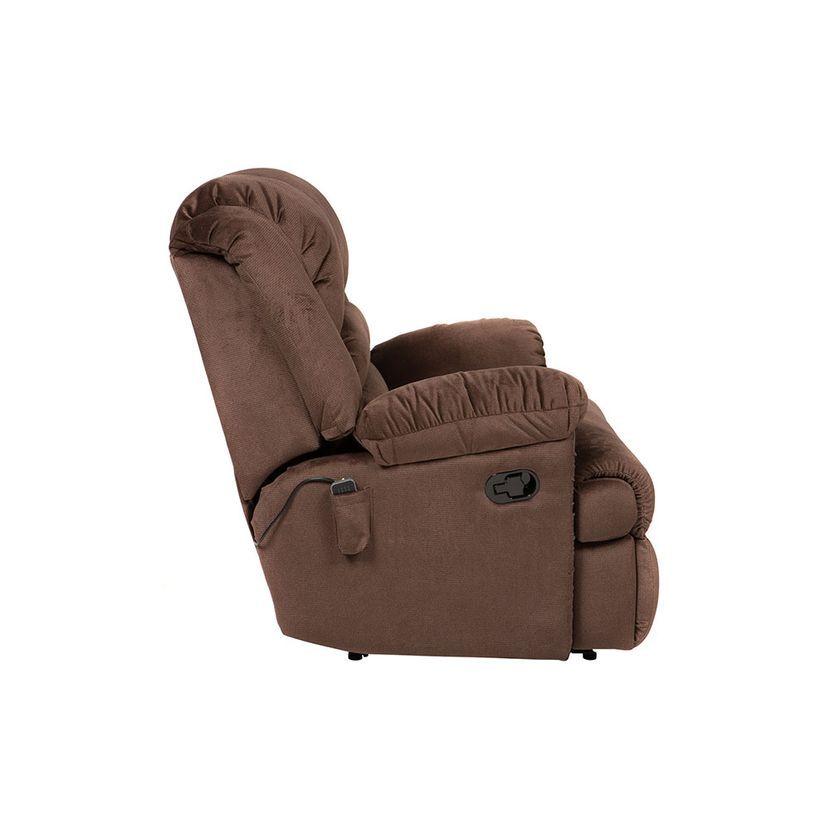 Sofá Reclinable Rosen Jarrie 2 Cuerpos Chex Manual Tela Café-5
