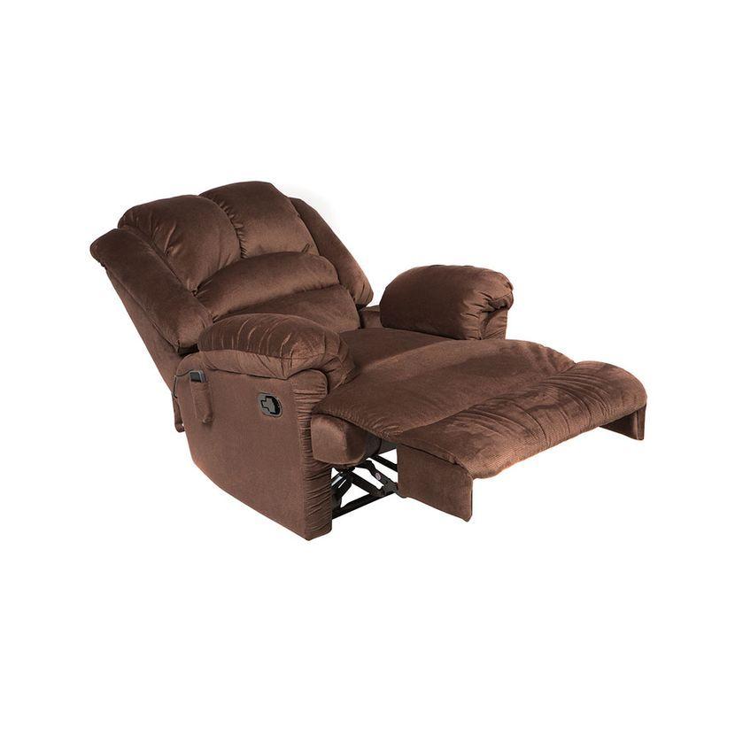 Sofá Reclinable Rosen Jarrie 2 Cuerpos Chex Manual Tela Café-7