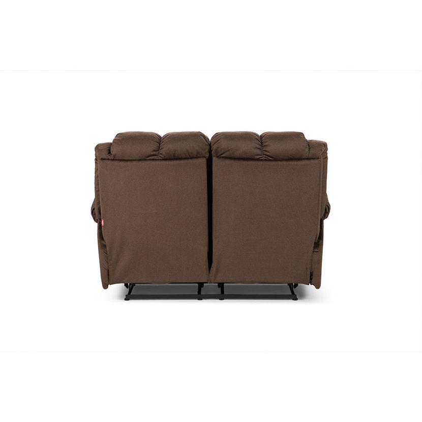 Sofá Reclinable Rosen Jarrie 2 Cuerpos Chex Manual Tela Café-3