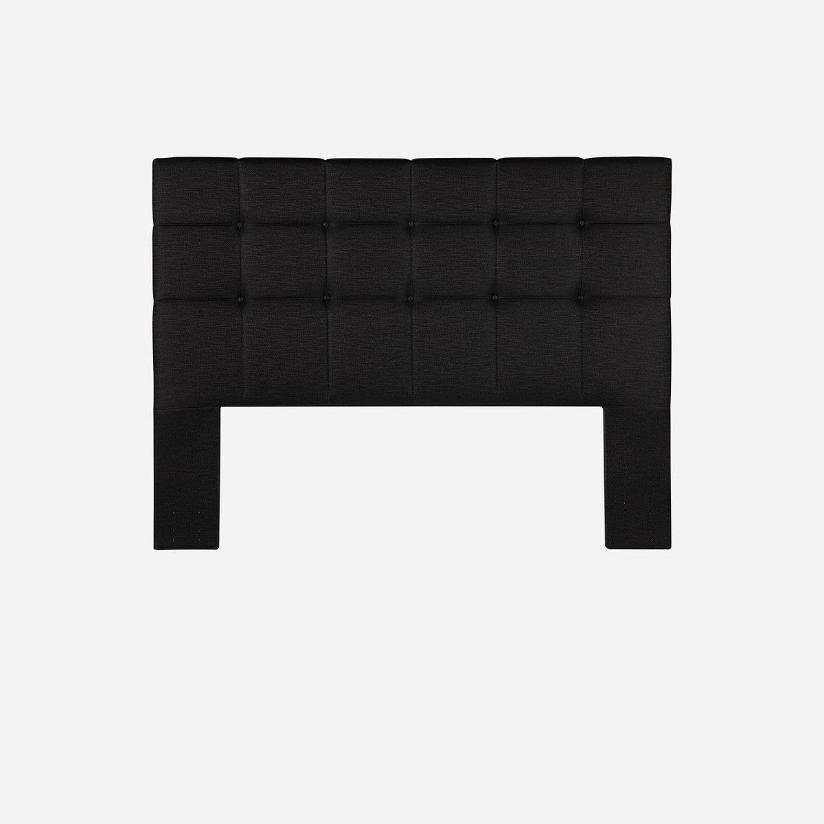 Cama Europea Neo Plus King 180x200 cm+Respaldo Issey Grafito-1