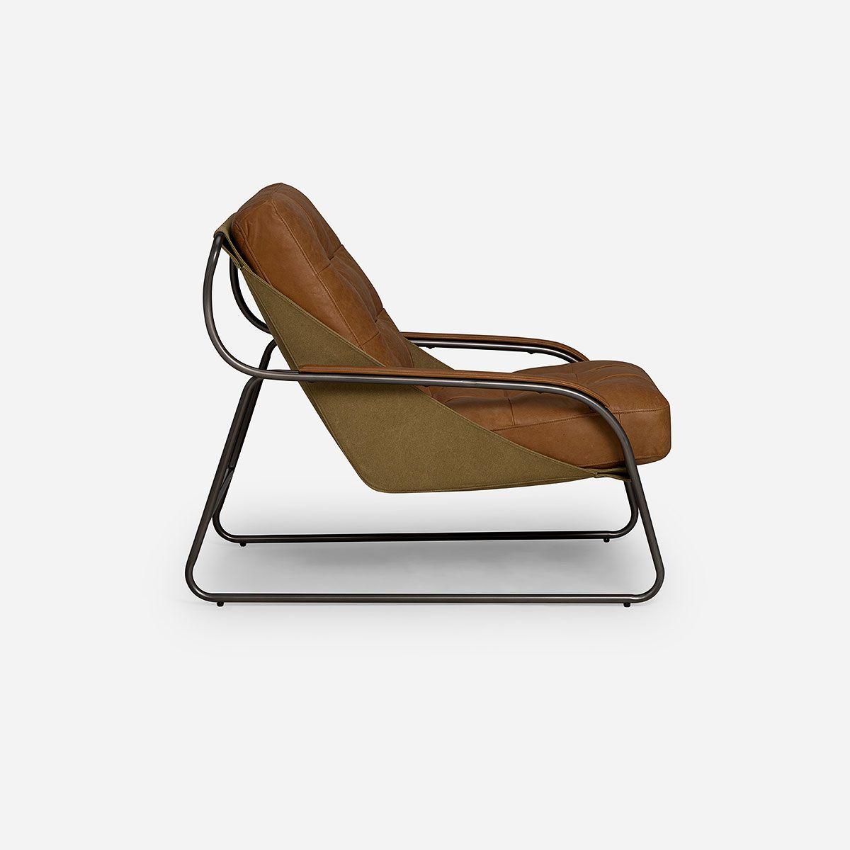 Poltrona Rosen Montok Cuero Camel-2