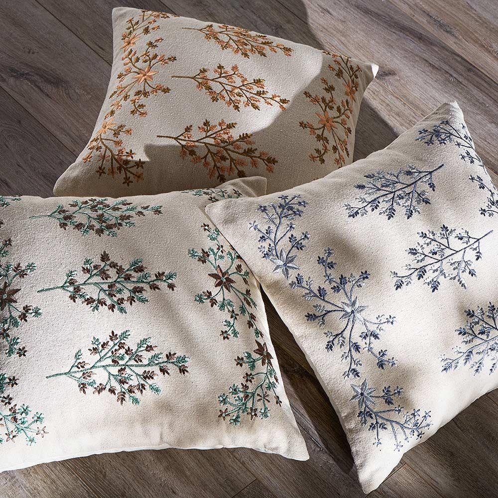 Funda Cojin Bordado Paulownia Rosa 50 x 50 cm-3