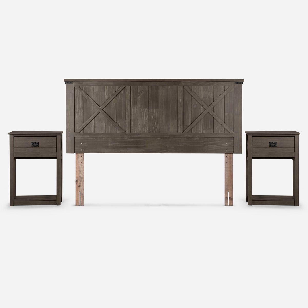 Cama Europea Rosen Classique+ 2 Plazas BD Con Muebles Ray-1