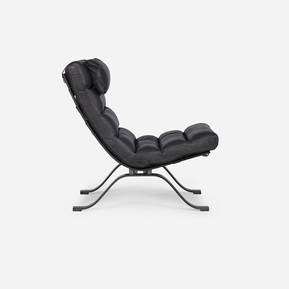 Poltrona Rosen Astoria Cuero Acero-2