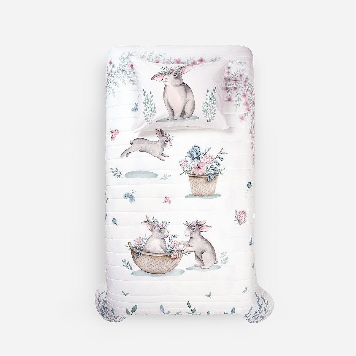 Cubrecama Botánico 1.5 Plazas-1