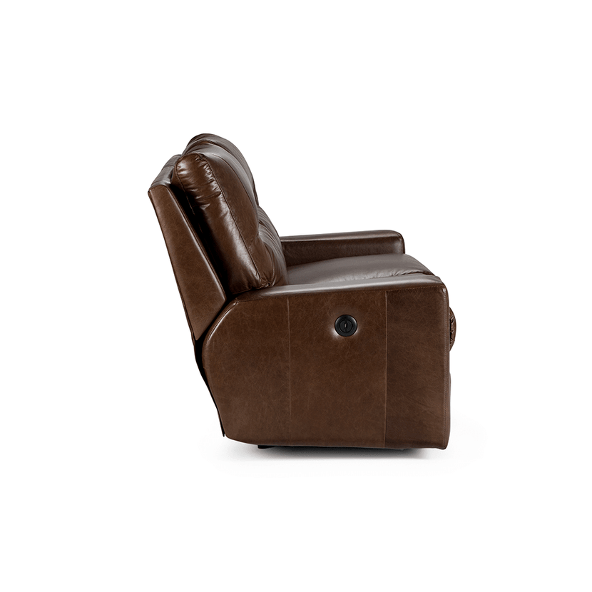 Sofá Reclinable Tolstoi 3 Cuerpos Cuero Scotland Chocolate-5