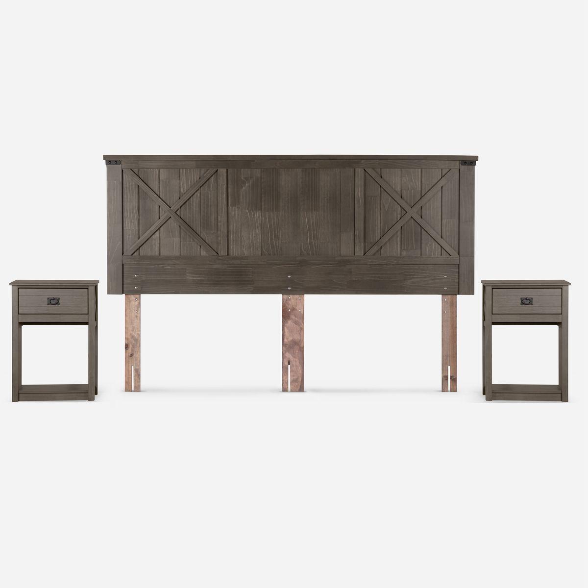 Cama Europea Rosen Autonomy Land King + Muebles Ray-1