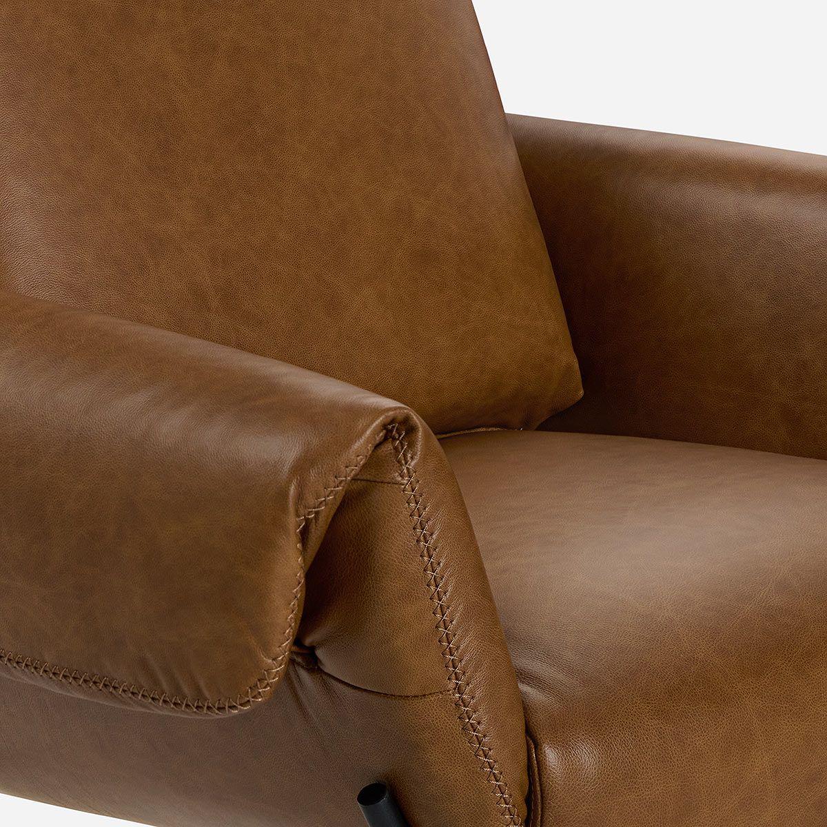 Poltrona Rosen Ross Cuero Camel-3