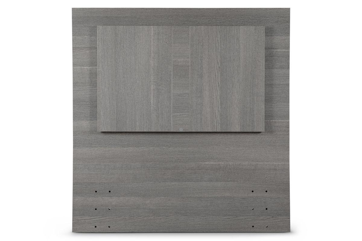 Set Respaldo 1,5 Plazas + Velador Rosen Tivoli Gris-2