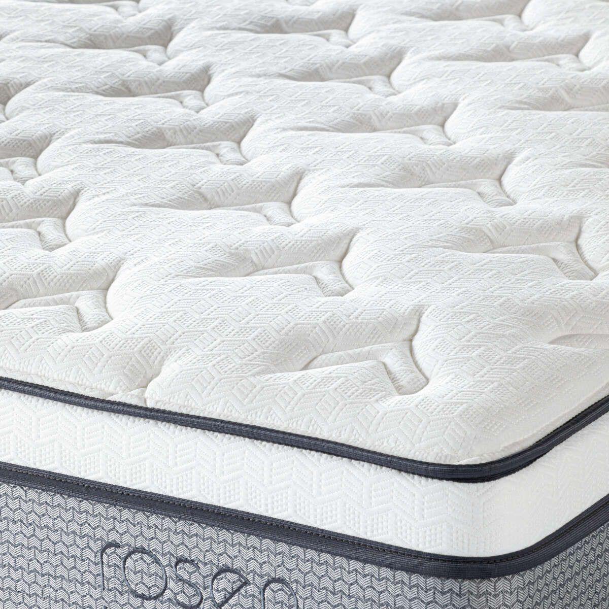 Cama Europea Rosen Indie 1,5 Plazas Pata Madera 105 x 200 cm-4