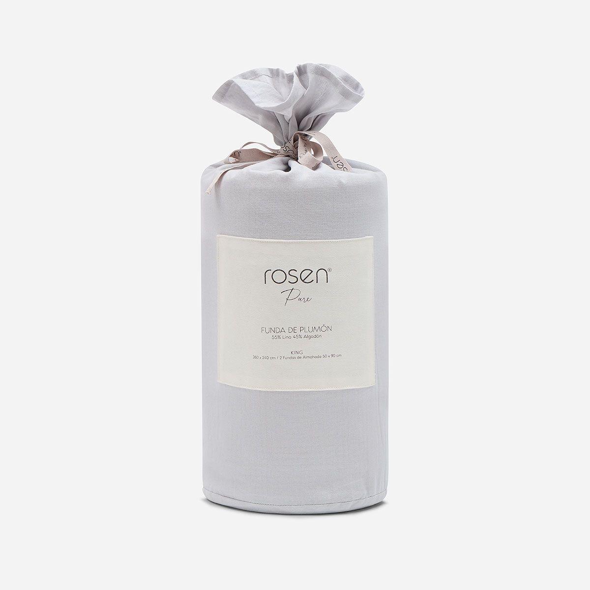 Funda de Plumón Pure Lino-Algodón Sky 2 Plazas-4