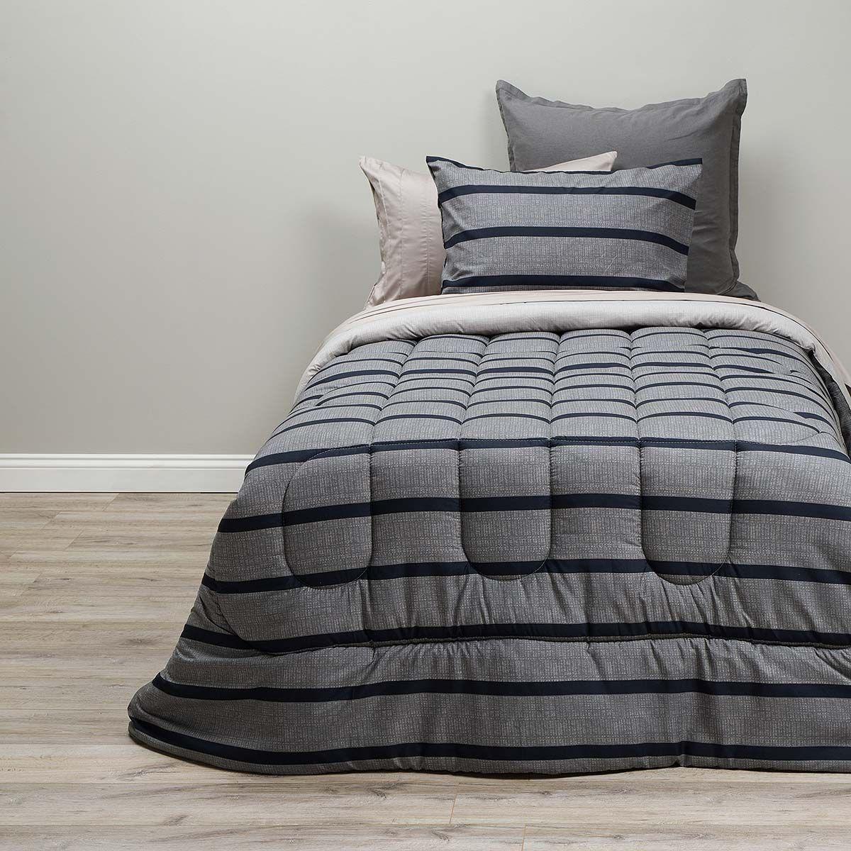 Plumón Soft Touch Alonso Black 1,5 Plazas-0