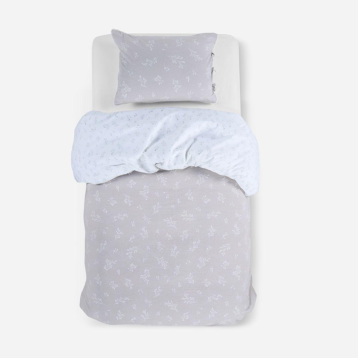 Funda Plumón Lino-Algodón Reversible Lonnig 1,5 Plazas-0