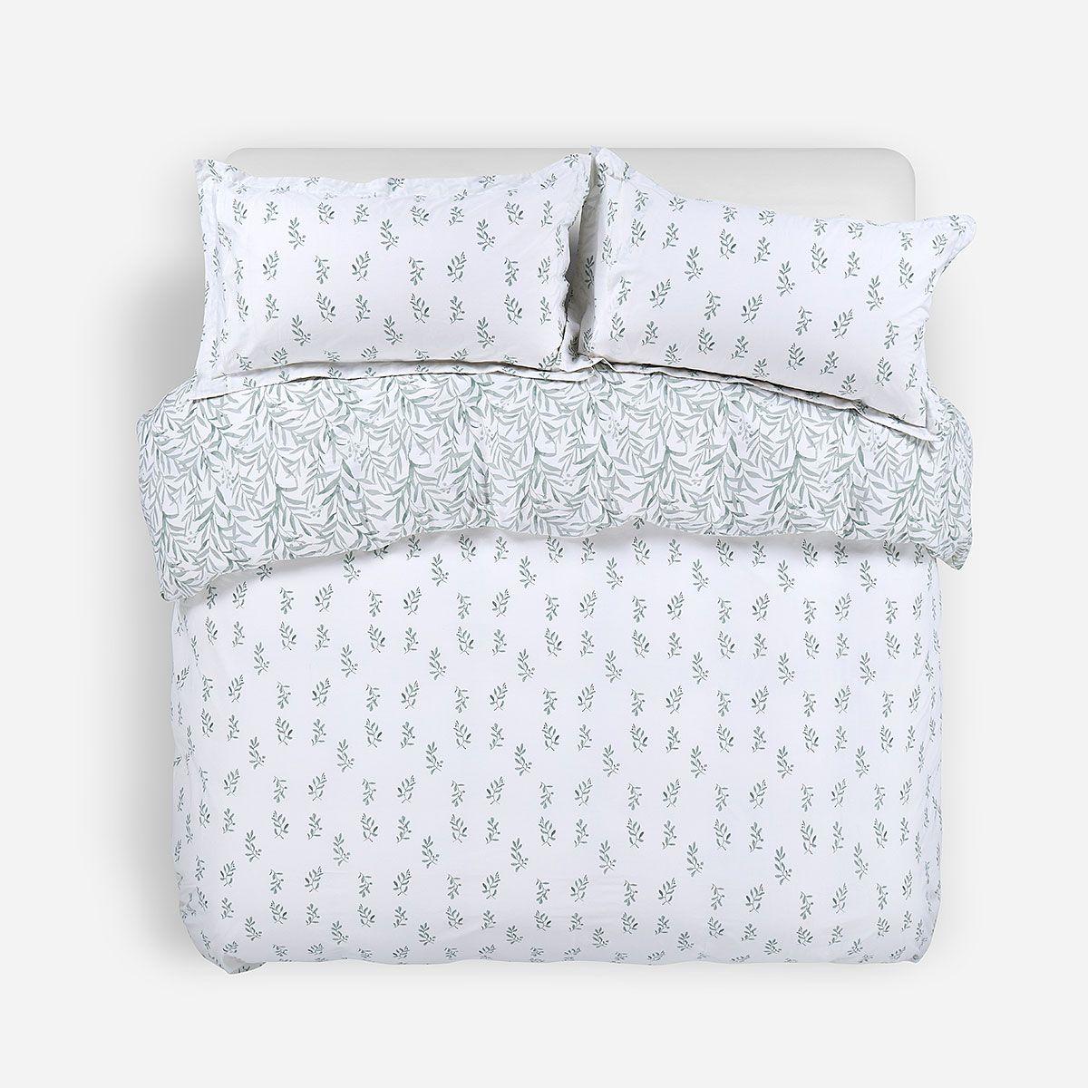 Funda Plumón Algodón Reversible Estampada Capri 2 Plazas-1