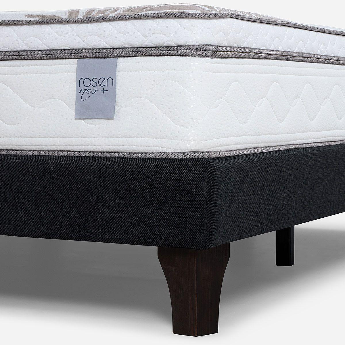 Cama Europea Neo Plus King 180x200 cm + Almohadas Esencial-2