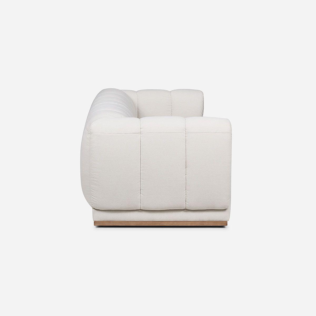 Sofá Rosen Yorks 3,5 Cuerpos Tela Blanco-2
