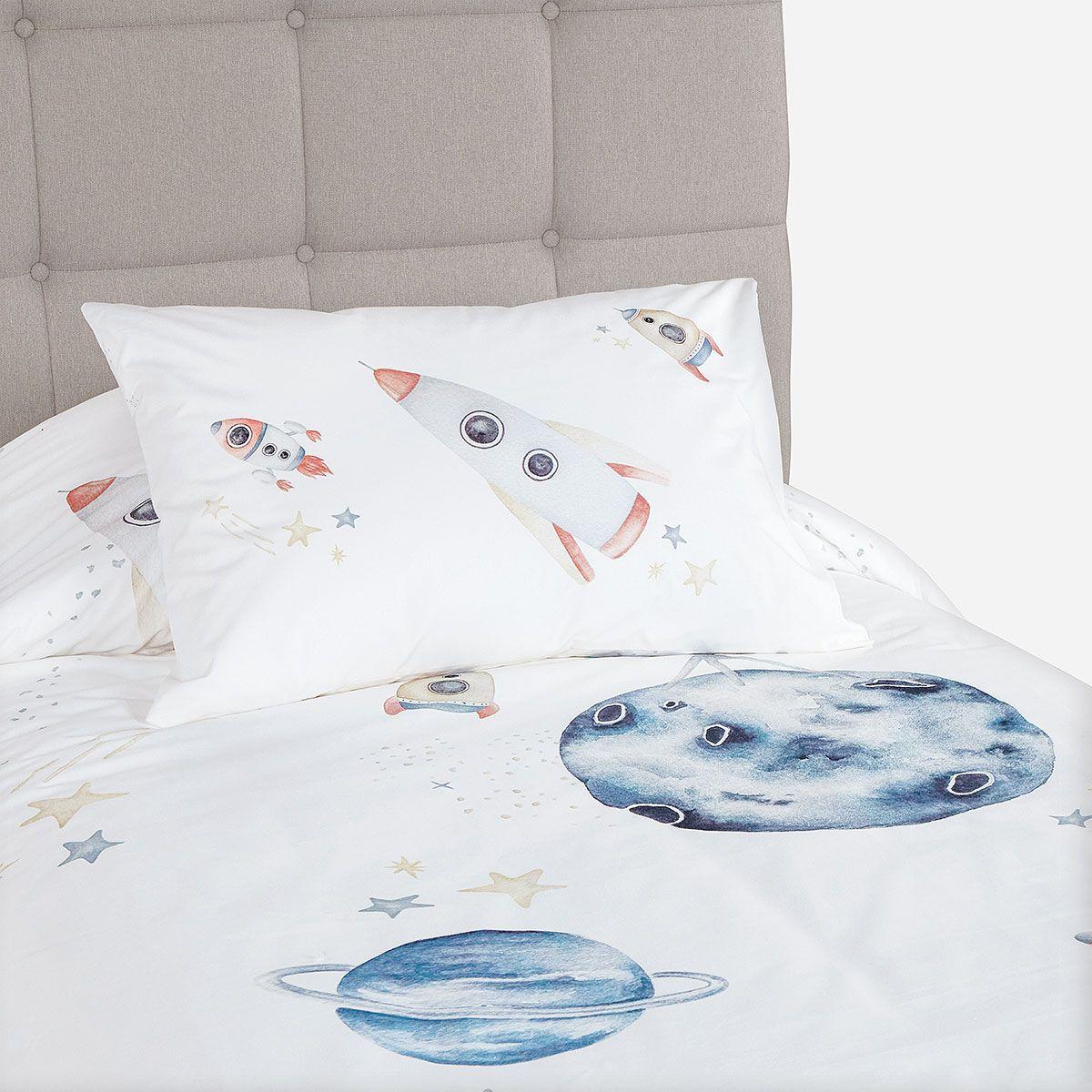 Funda Plumón Algodón Coleccion Kids Universo 1,5 Plazas-4