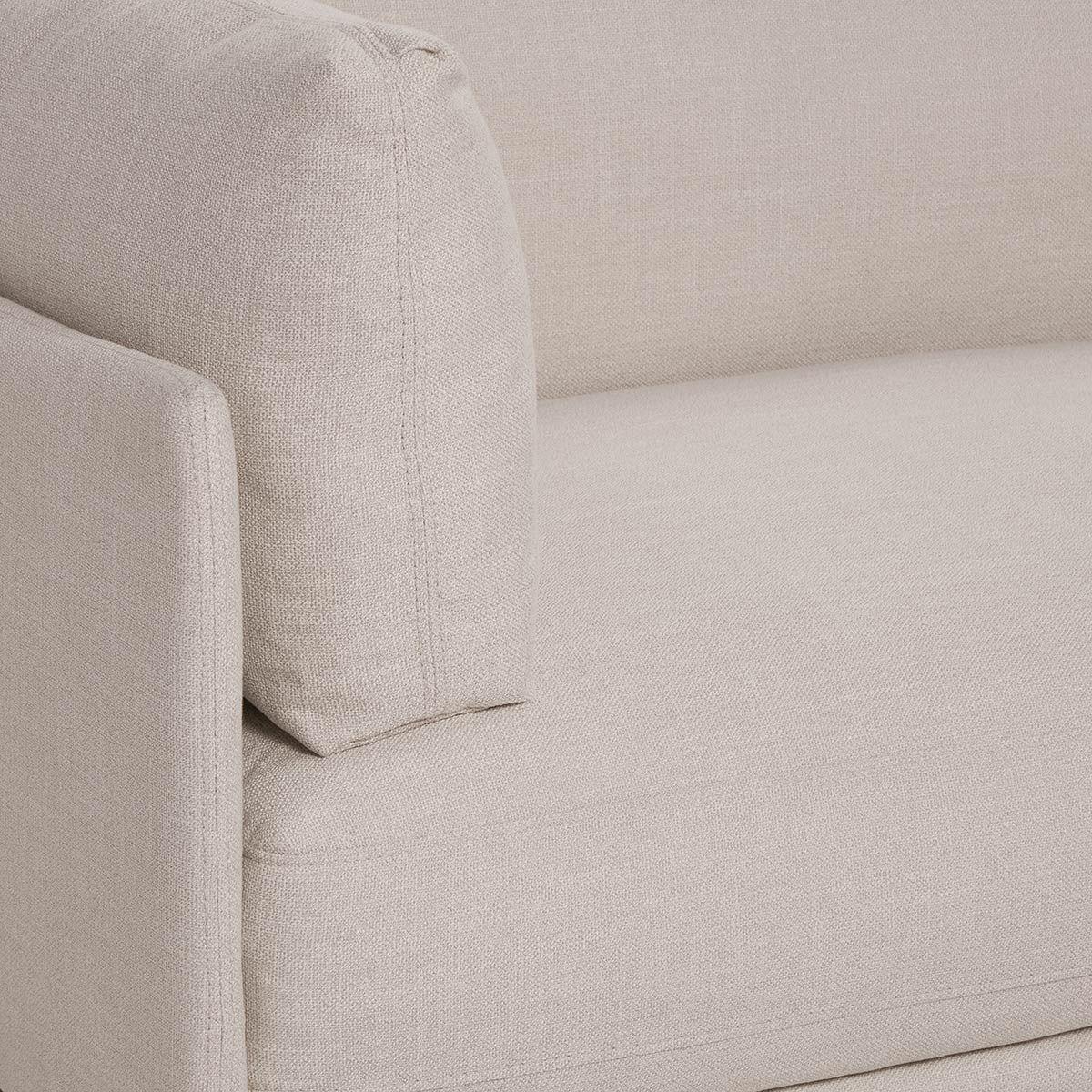 Sofá Rosen Thamova 3,5 Cuerpos Tela Beige-4