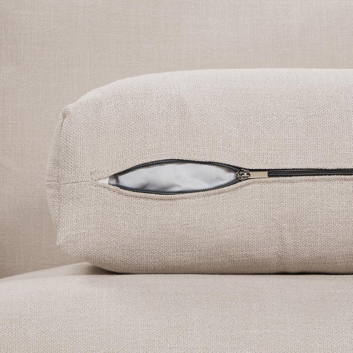 Sofá Rosen Thamova 3,5 Cuerpos Tela Beige-5