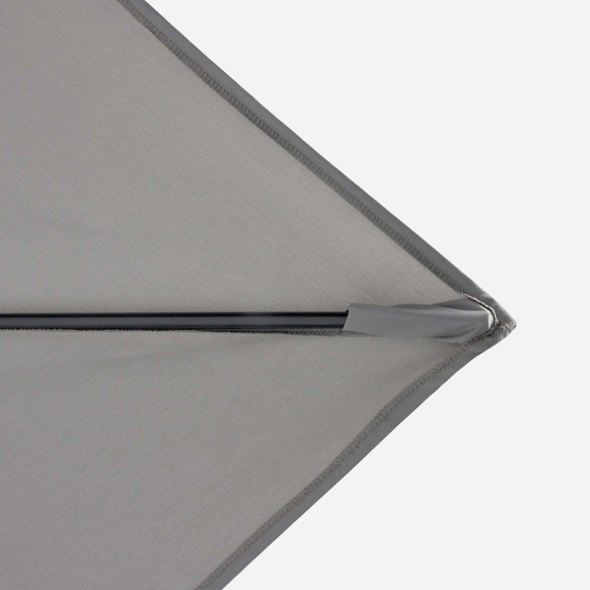 Quitasol Rosen Cuadrado Manual Gris-5