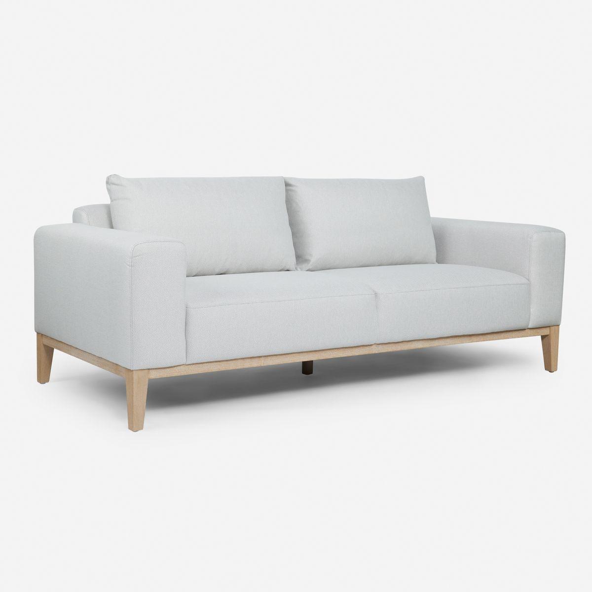 Sofá Rosen Bergen 3 Cuerpos Tela Gris Perla-1