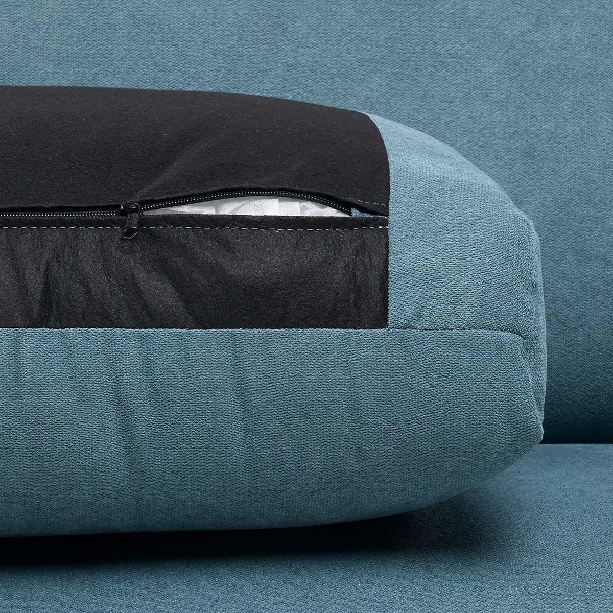 Sofá Rosen Robleda 3 Cuerpos Tela Denim-7