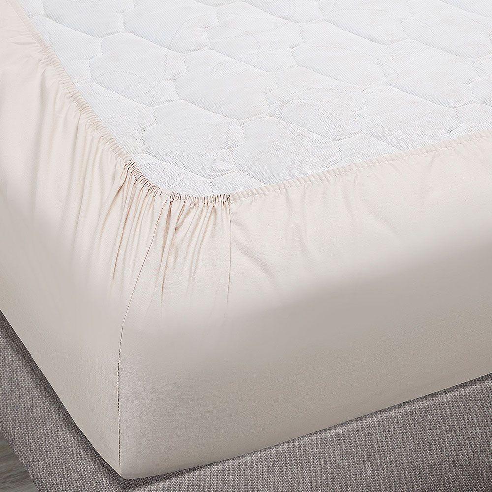 Sábana Rosen 220 Hilos Bordada Botánica Natural 1,5 Plazas-3