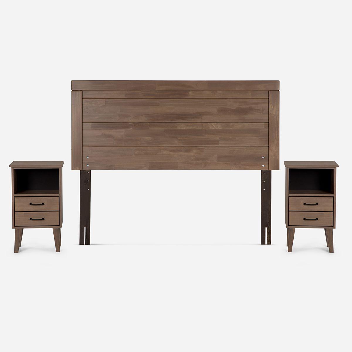 Cama Europea Pratta 2 Plazas Pata Acero BN + Muebles Sicilia-7