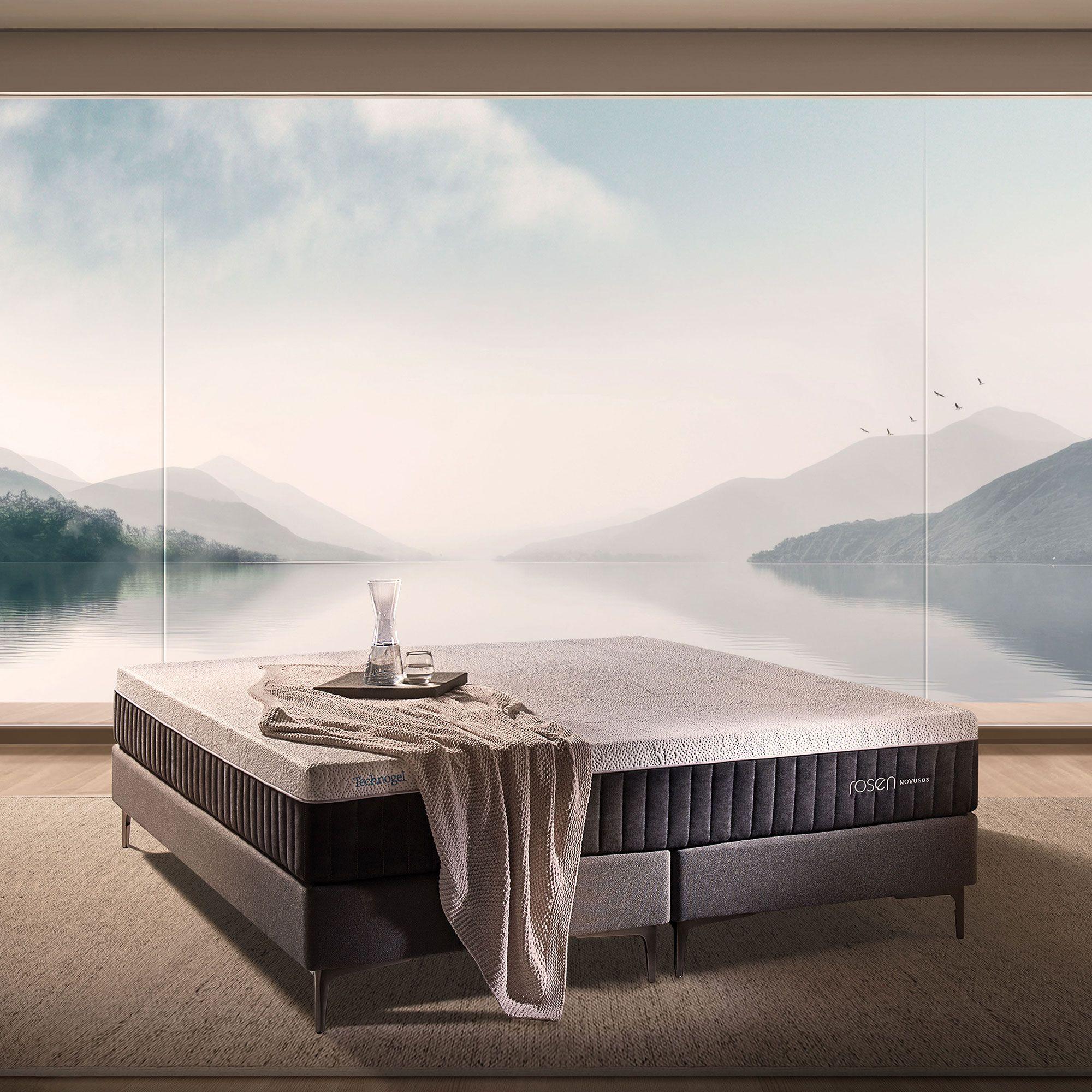 Cama Europea Rosen Technogel Novus 2 Plazas 150 x 200 cm-2