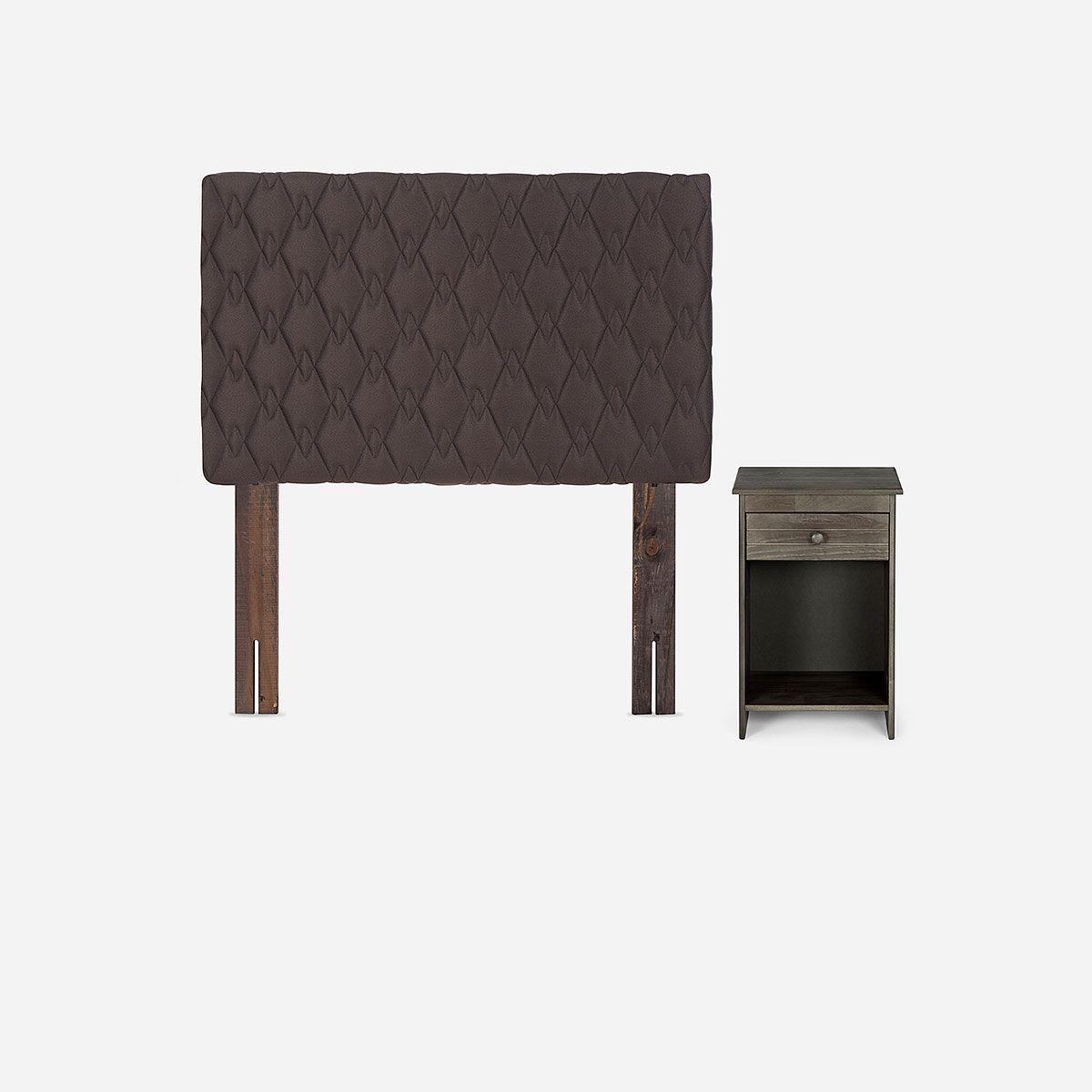 Set de Muebles Ivar 1.5 Plazas Chocolate-1