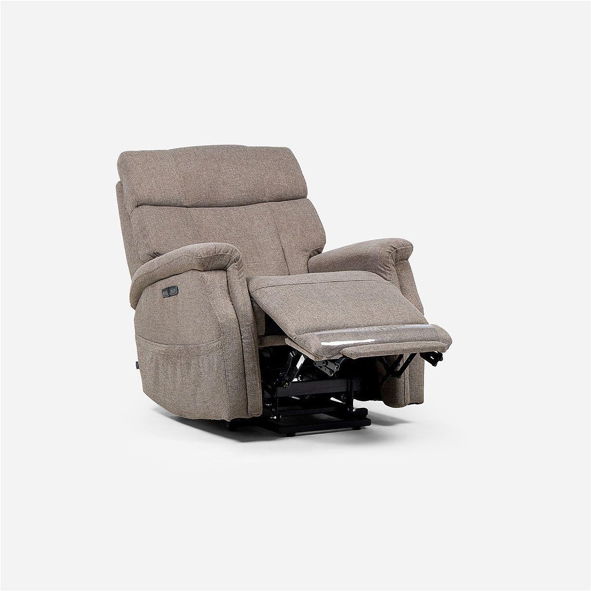 Bergere Kingston Eléctrico Tela Taupe-4