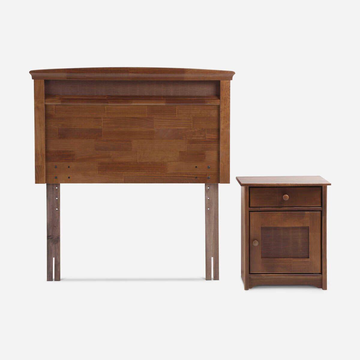 Cama Pratta 1,5 Plazas + Muebles Veneto-1