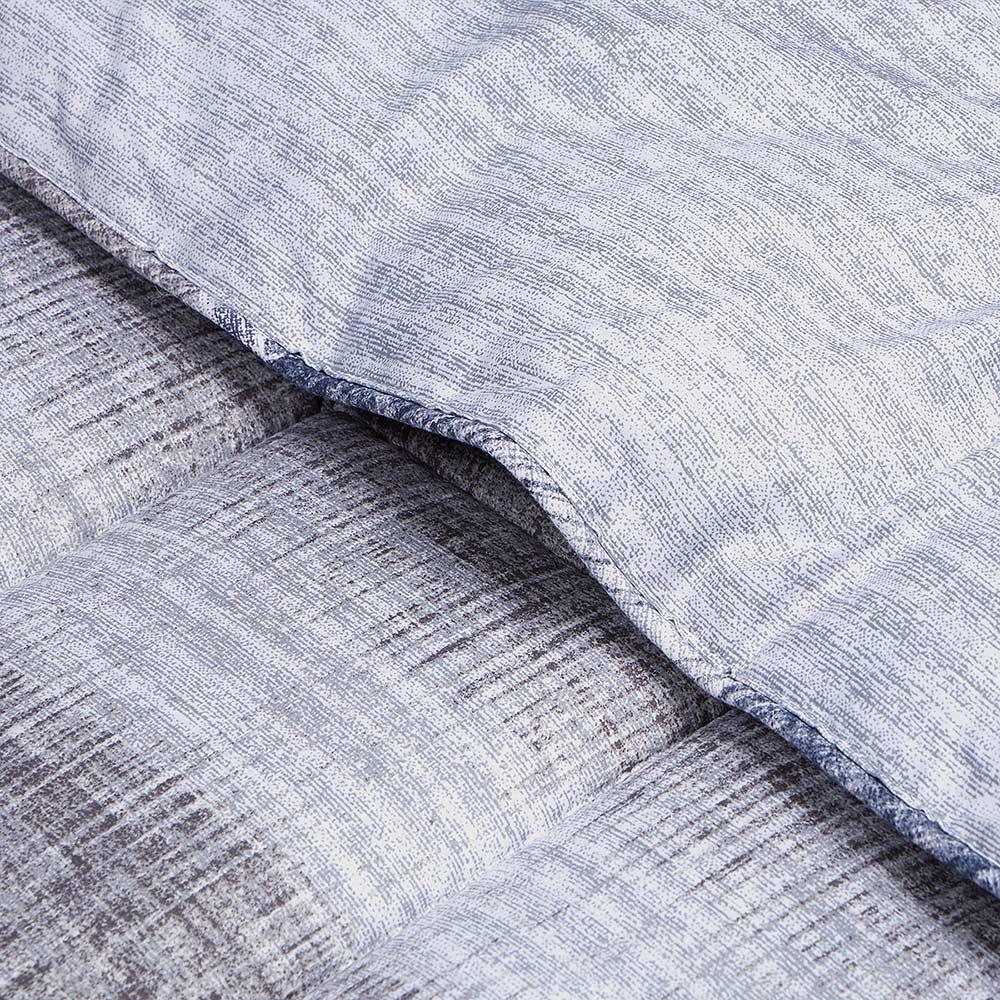 Plumón Algodón Reversible Balder Gris 1,5 Plazas-2
