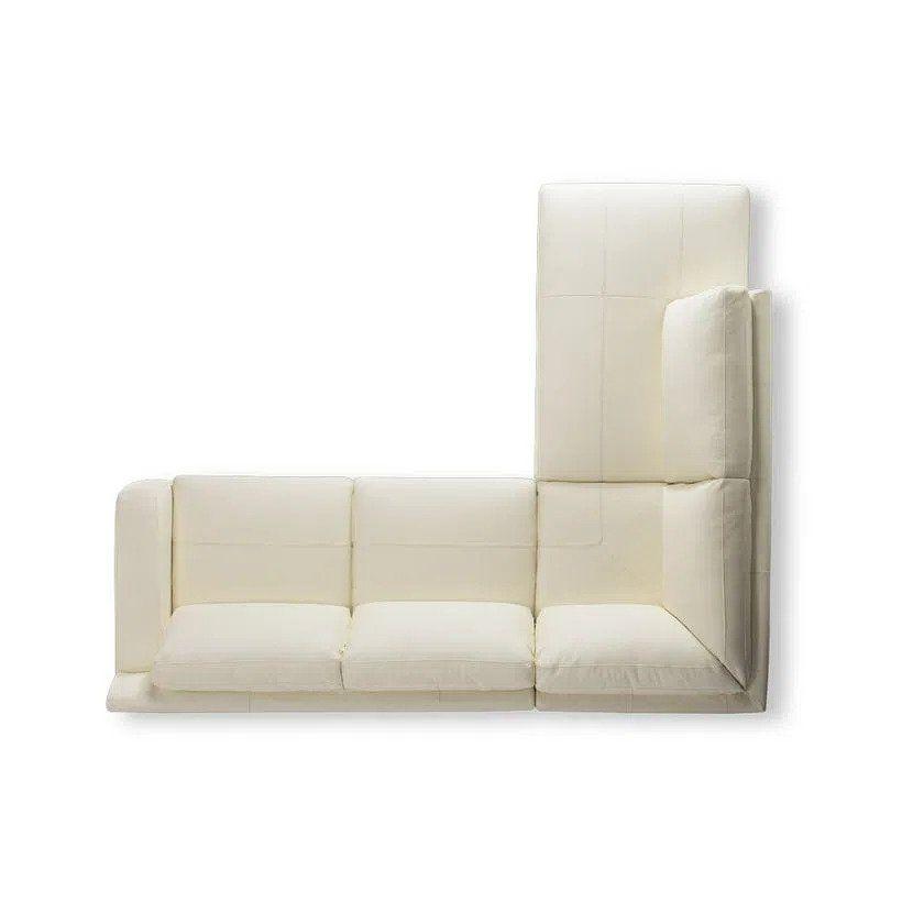 Sofá Seccional Rosen Kris Izquierdo Cuero Ivory-2