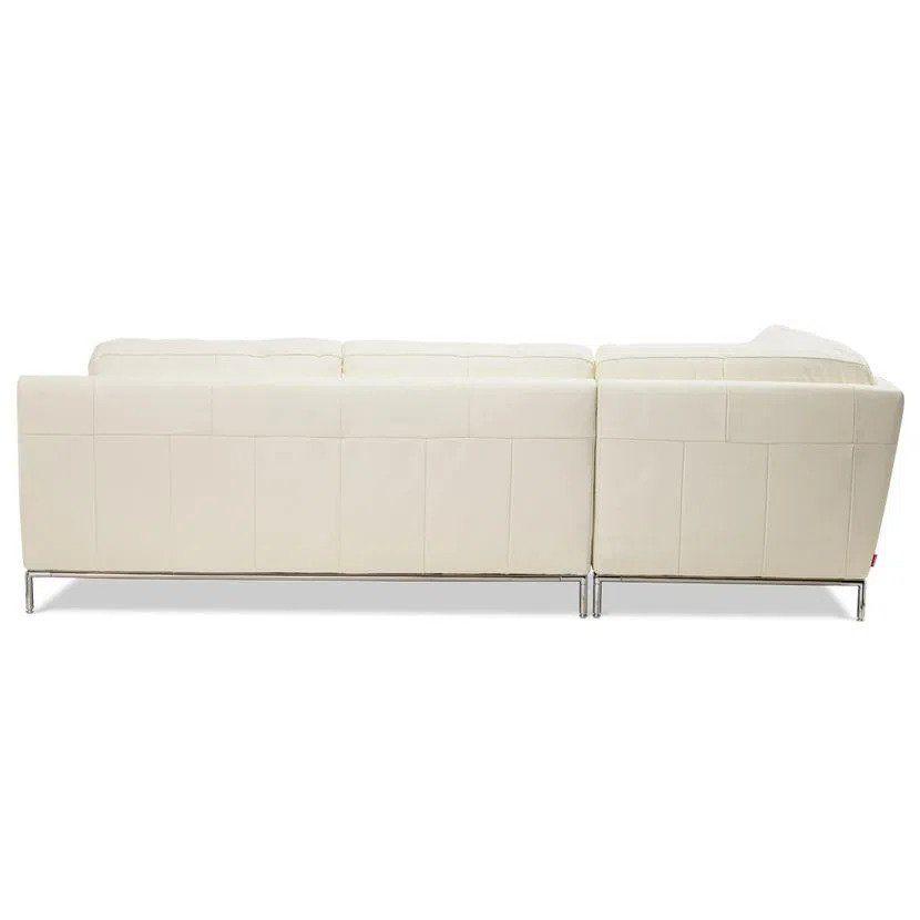 Sofá Seccional Rosen Kris Izquierdo Cuero Ivory-4