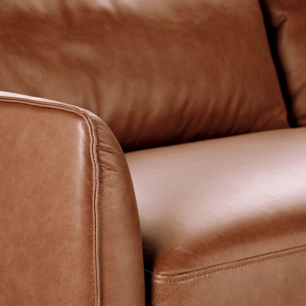 Sofá Seccional Rosen Westwood Derecho Cuero Camel-4