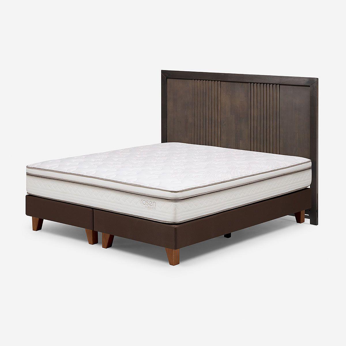 Cama Europea Classique+ 2 Plazas BD + Respaldo Marco-6