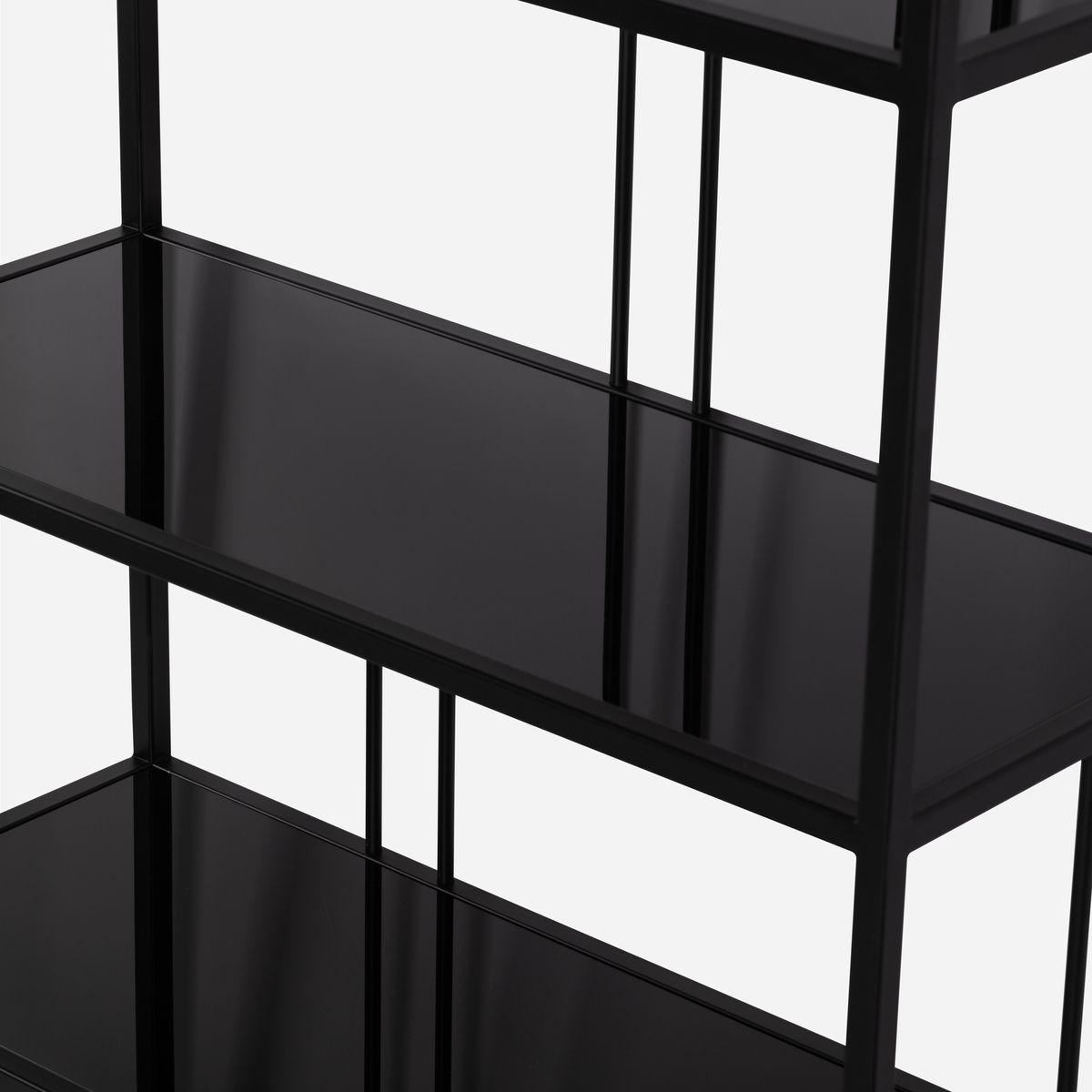 Estante Rosen Sions Hierro-Vidrio Negro-6