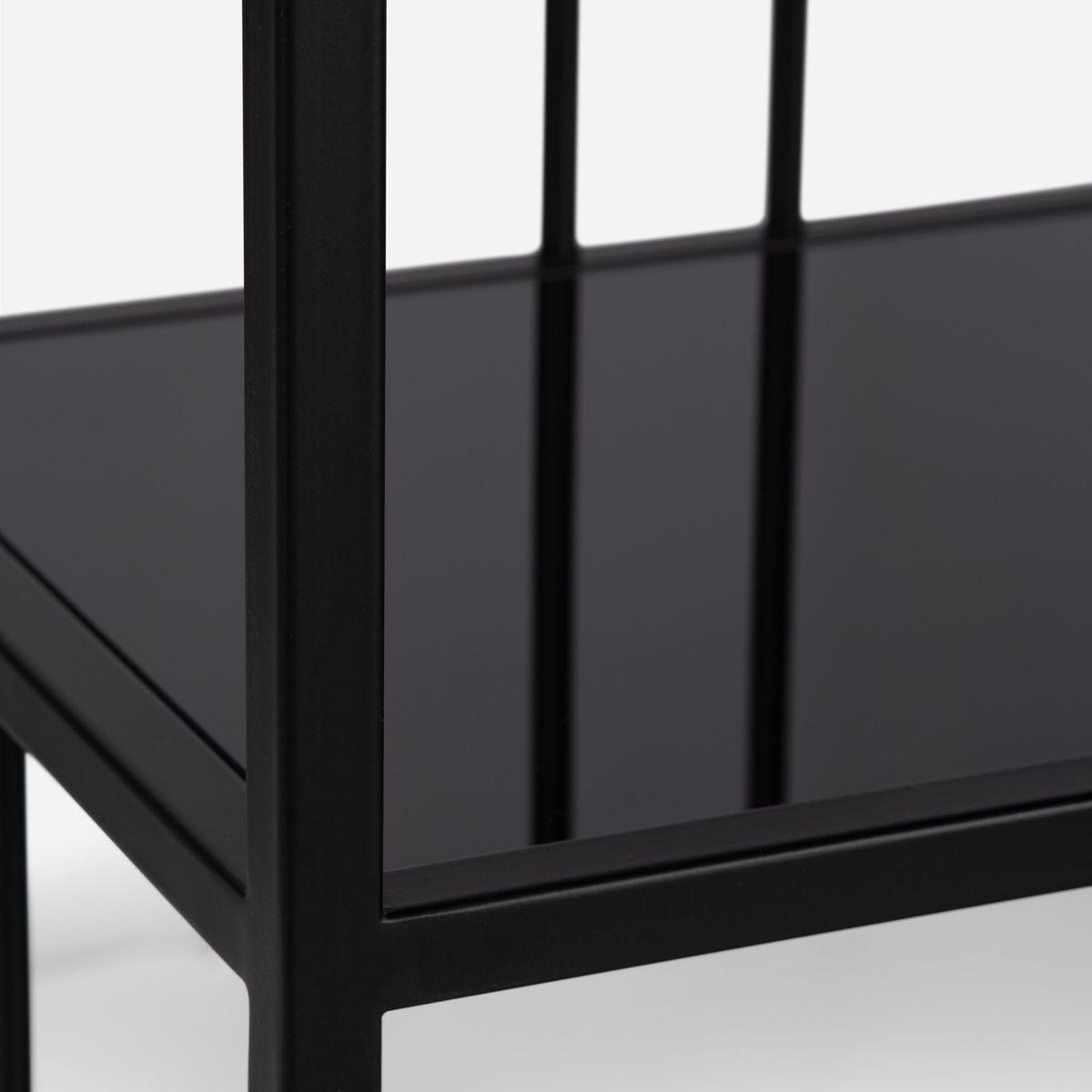 Estante Rosen Sions Hierro-Vidrio Negro-7