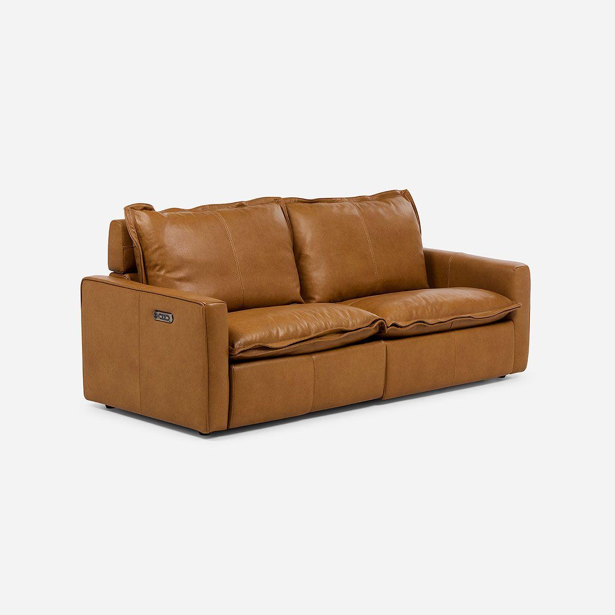 Sofá Reclinable Eléctrico Rolan 2 Cuerpos Camel-0
