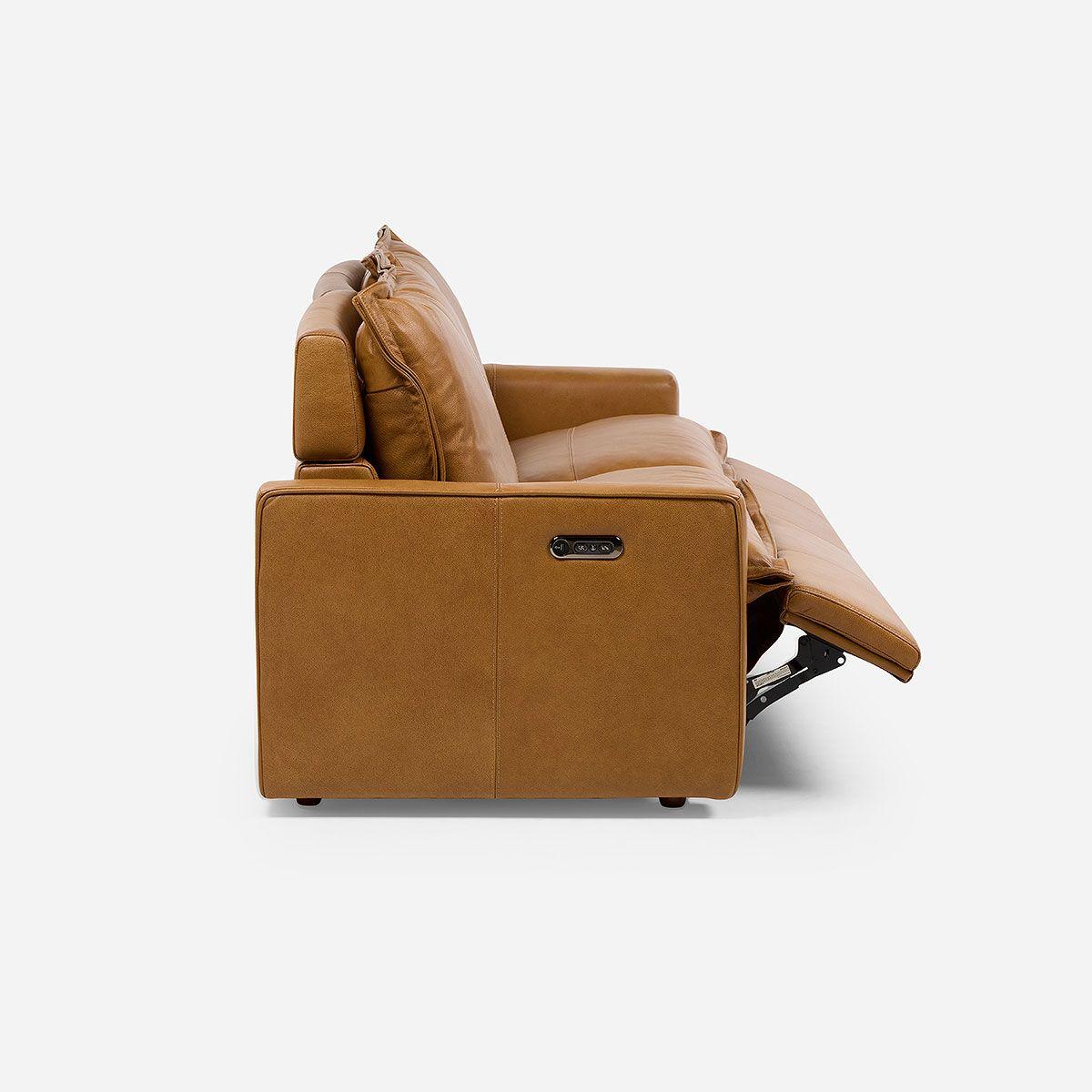 Sofá Reclinable Eléctrico Rolan 2 Cuerpos Camel-6