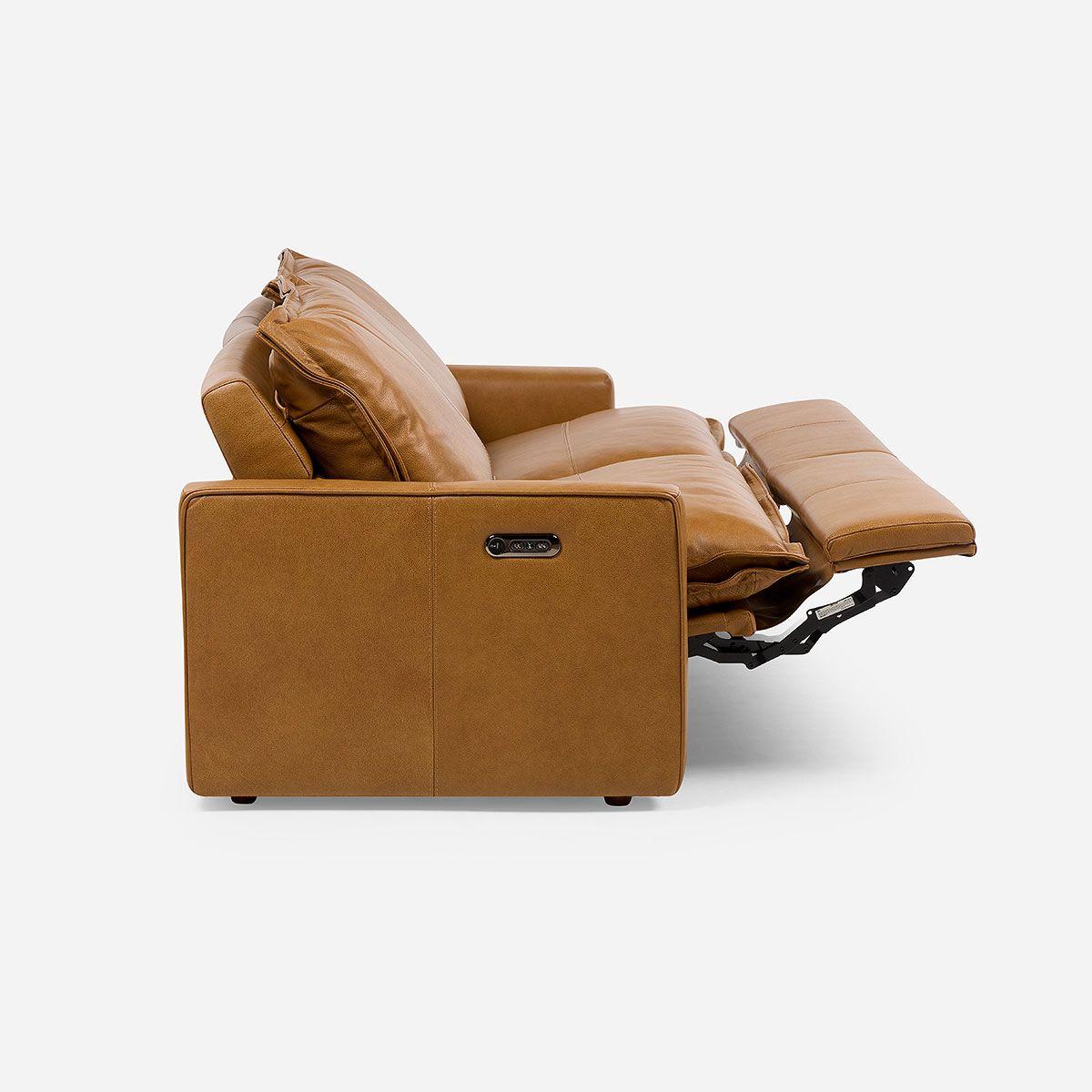 Sofá Reclinable Eléctrico Rolan 2 Cuerpos Camel-7