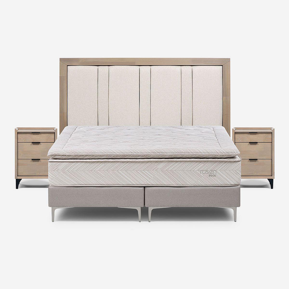 Cama Europea Bock 2 Plazas BD + Set de Muebles Melrose-0