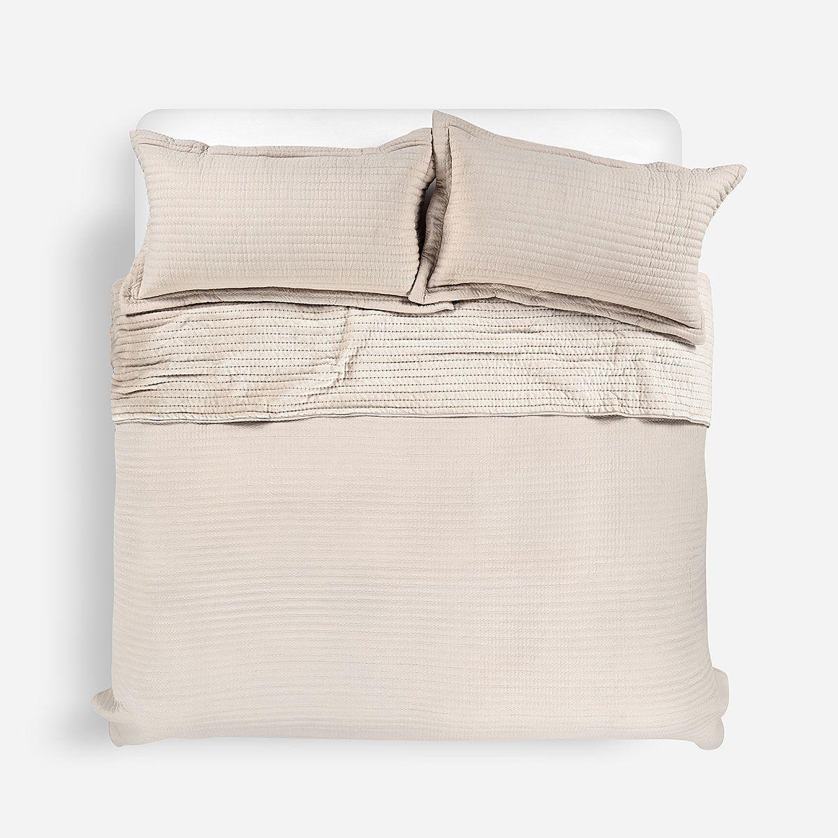 Cubrecama Flannel Supersoft Beige Super King-0