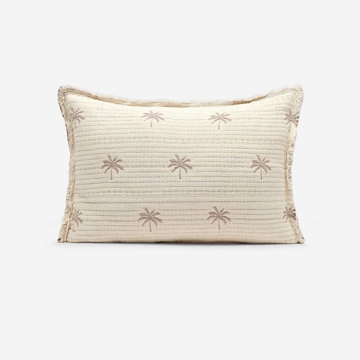 Funda de Cojín Marine Lani Blanco 35 x 50 cm-0